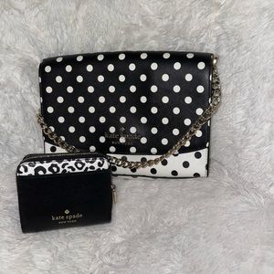 Polka dot Kate Spade Purse & Wallet